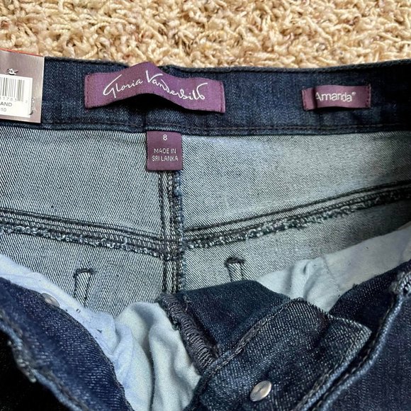 NEW Gloria Vanderbilt Women's Amanda Stretch Denim Jeans, Size 8 - Picture 10 of 12